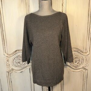 C. Cashmere Boatneck Kimono Sleeve Pullover Sweater Quiet Luxury Old Money Class